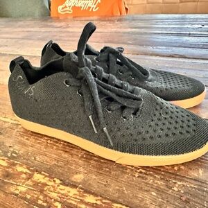 Suavs Brand Stylish Black Knit Sneakers